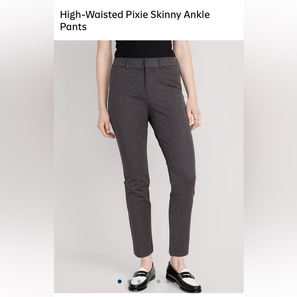 Old Navy Pixie High-Waisted Skinny Pants - dark heathered gray